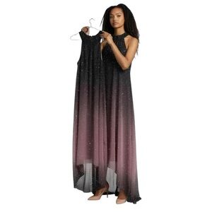VENUS Soft Taupe Evening Maxi Dress Small